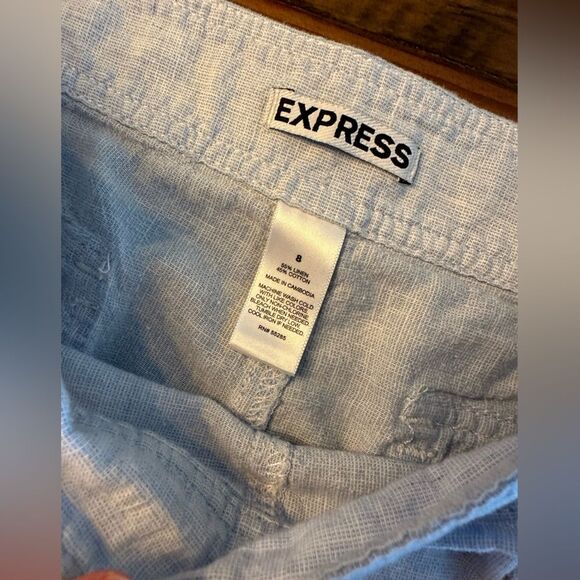 EXPRESS size 8 linen shorts - Picture 5 of 6